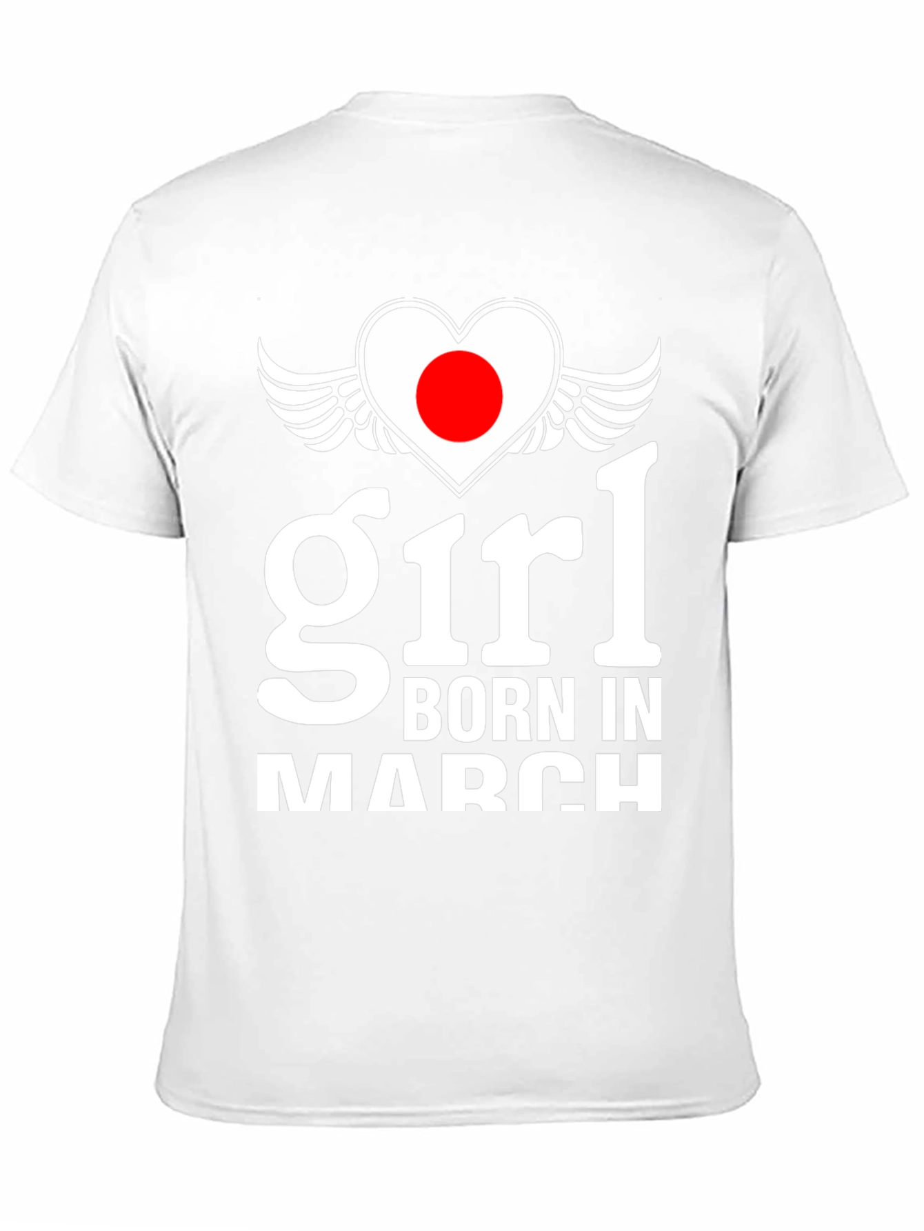 Girl Born in March Graphic T-Shirt