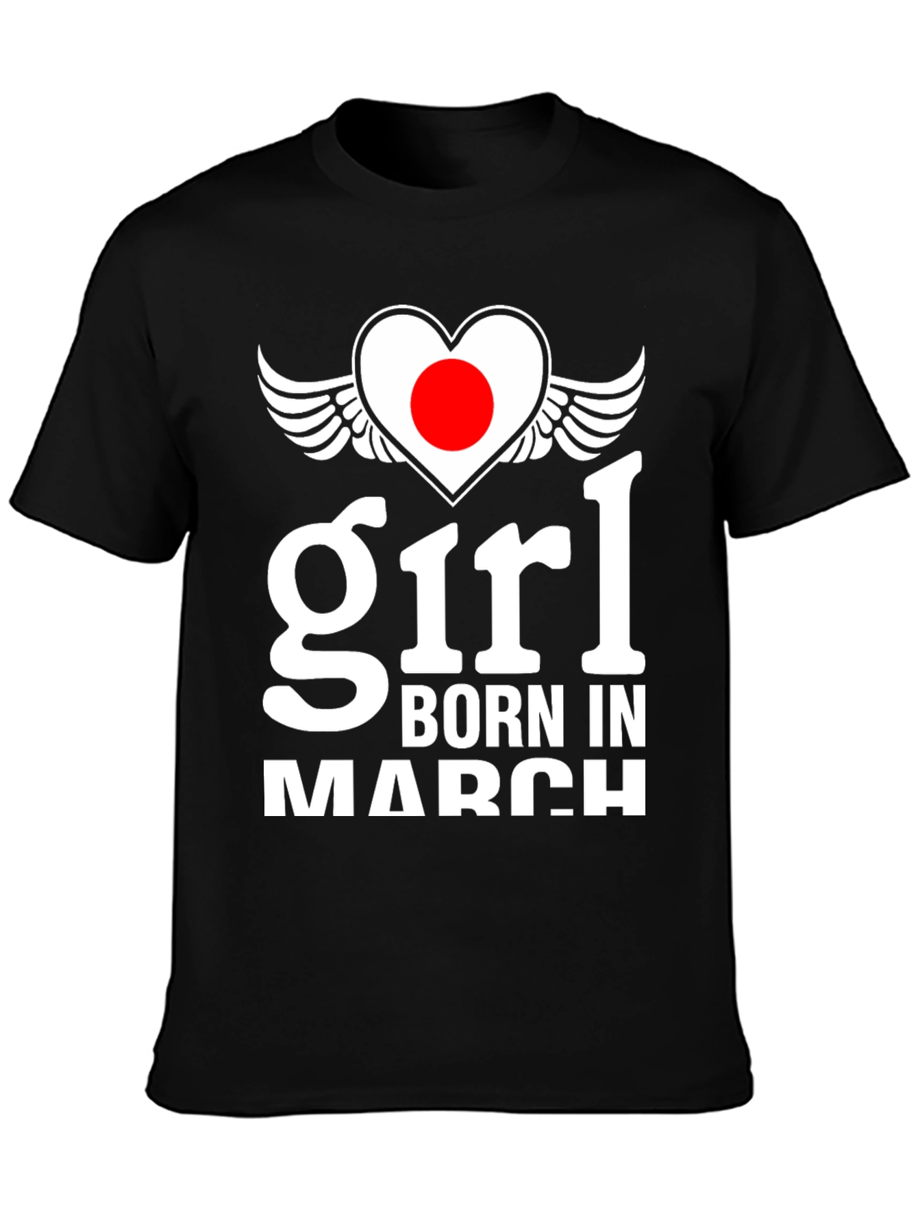 Girl Born in March Graphic T-Shirt