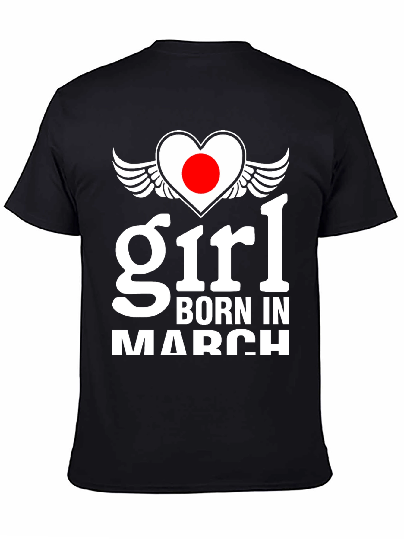 Girl Born in March Graphic T-Shirt