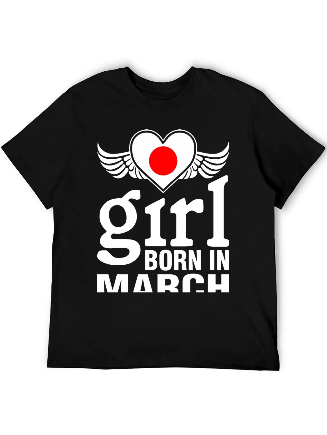 Girl Born in March Graphic T-Shirt