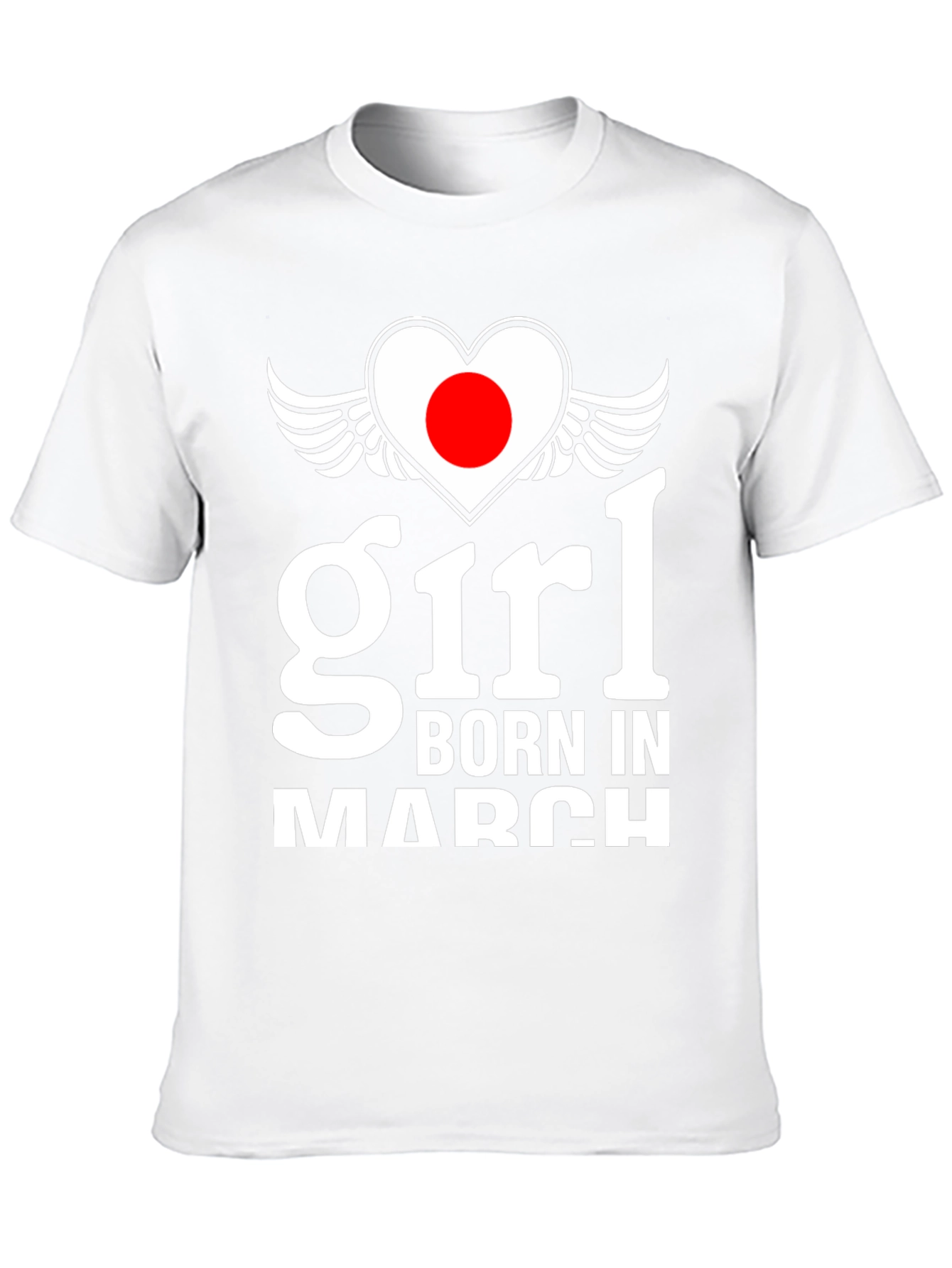 Girl Born in March Graphic T-Shirt