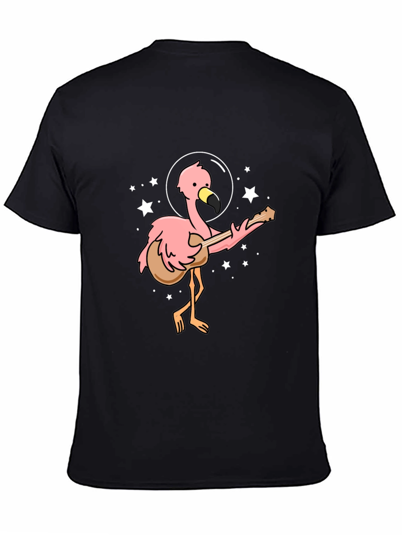 Flamingo Guitarist Black T-Shirt