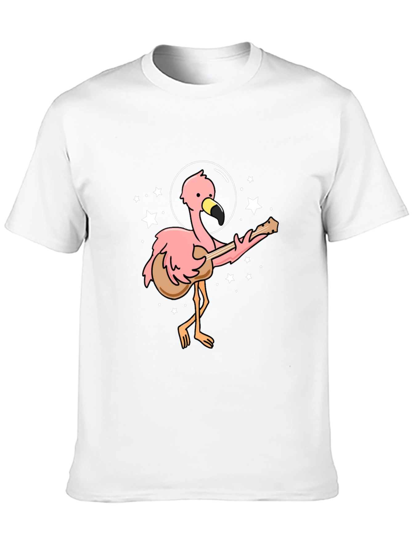 Flamingo Guitarist Black T-Shirt