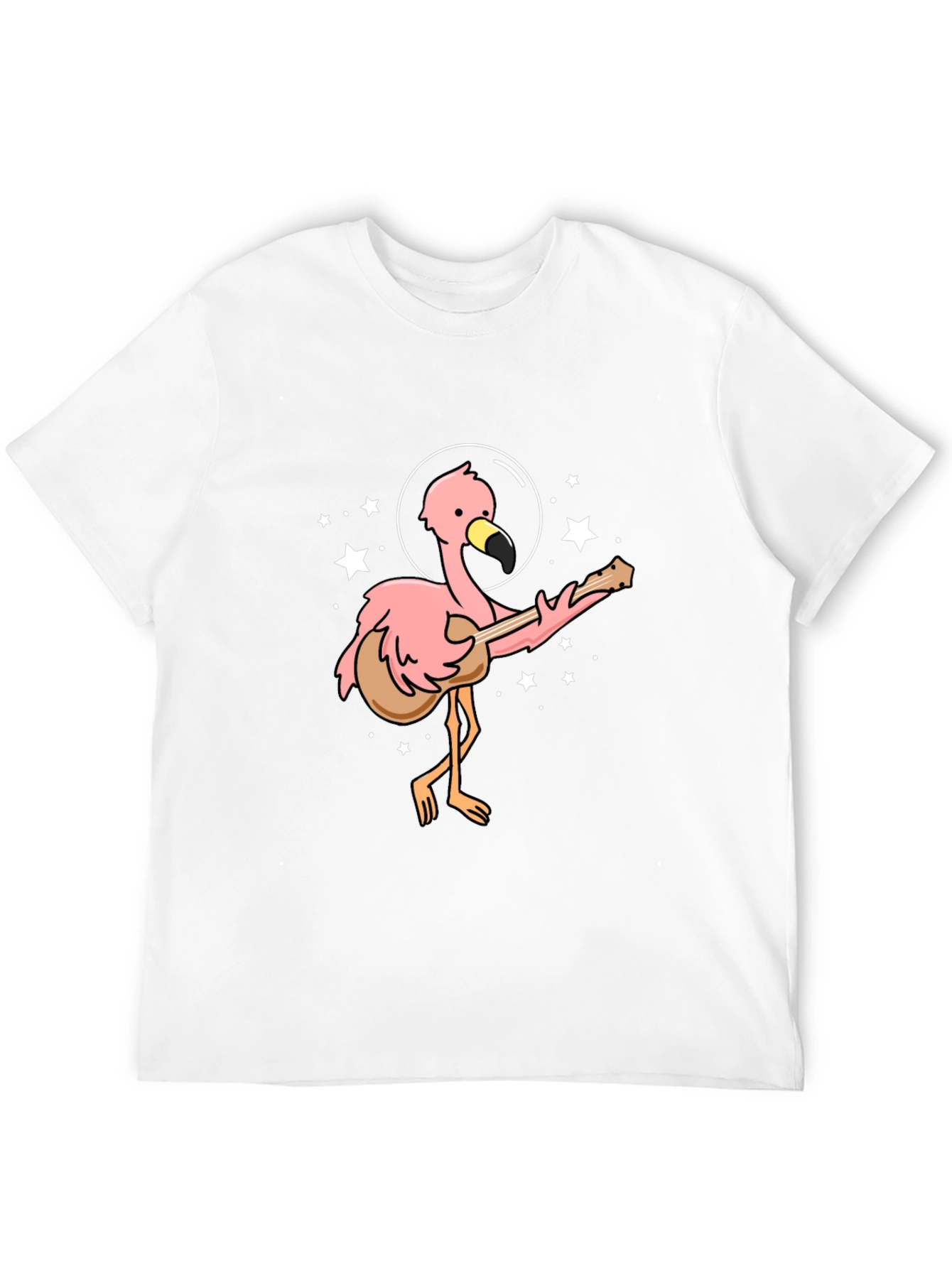 Flamingo Guitarist Black T-Shirt
