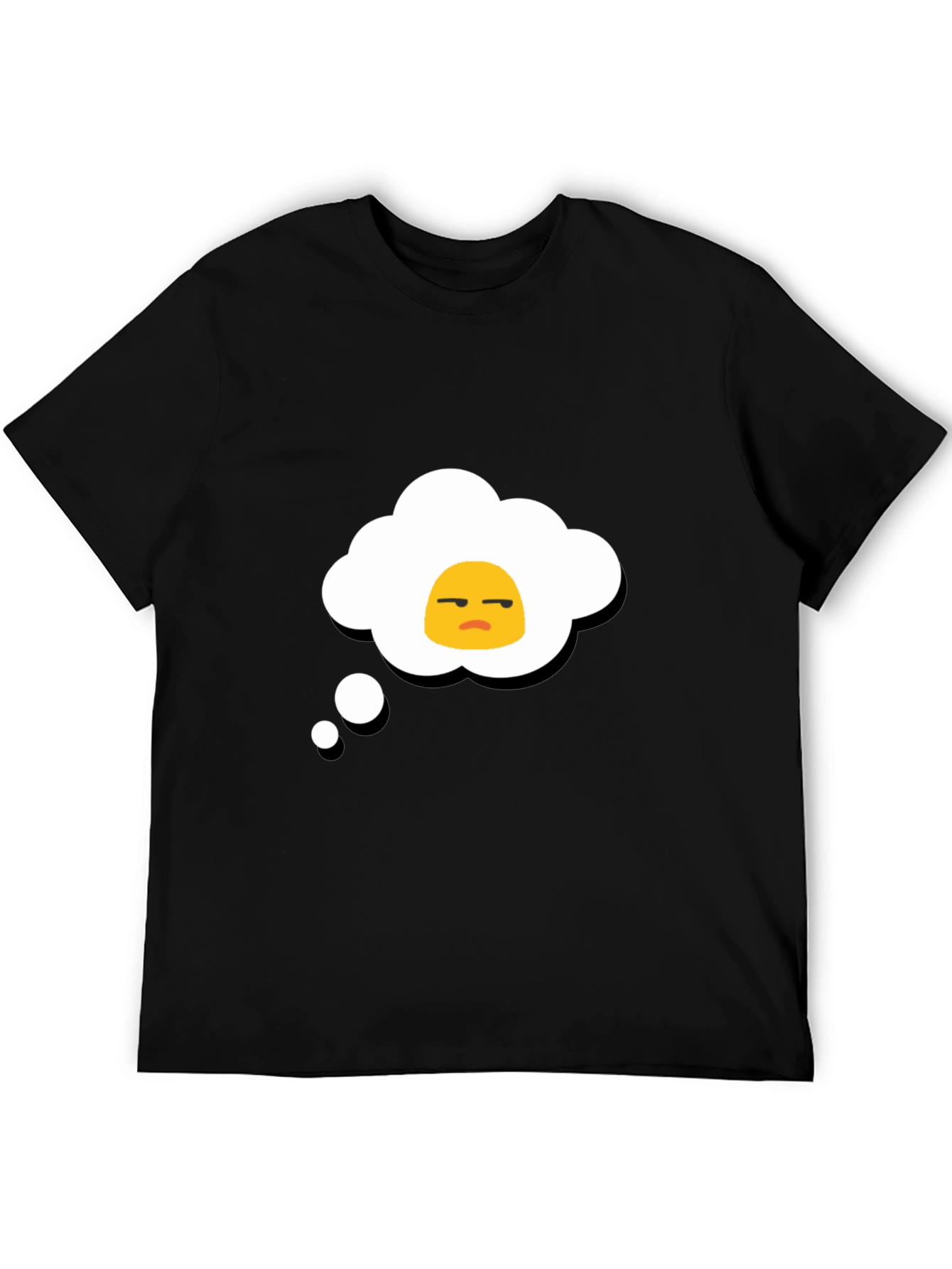 Grumpy Egg Thought Bubble Graphic Tee