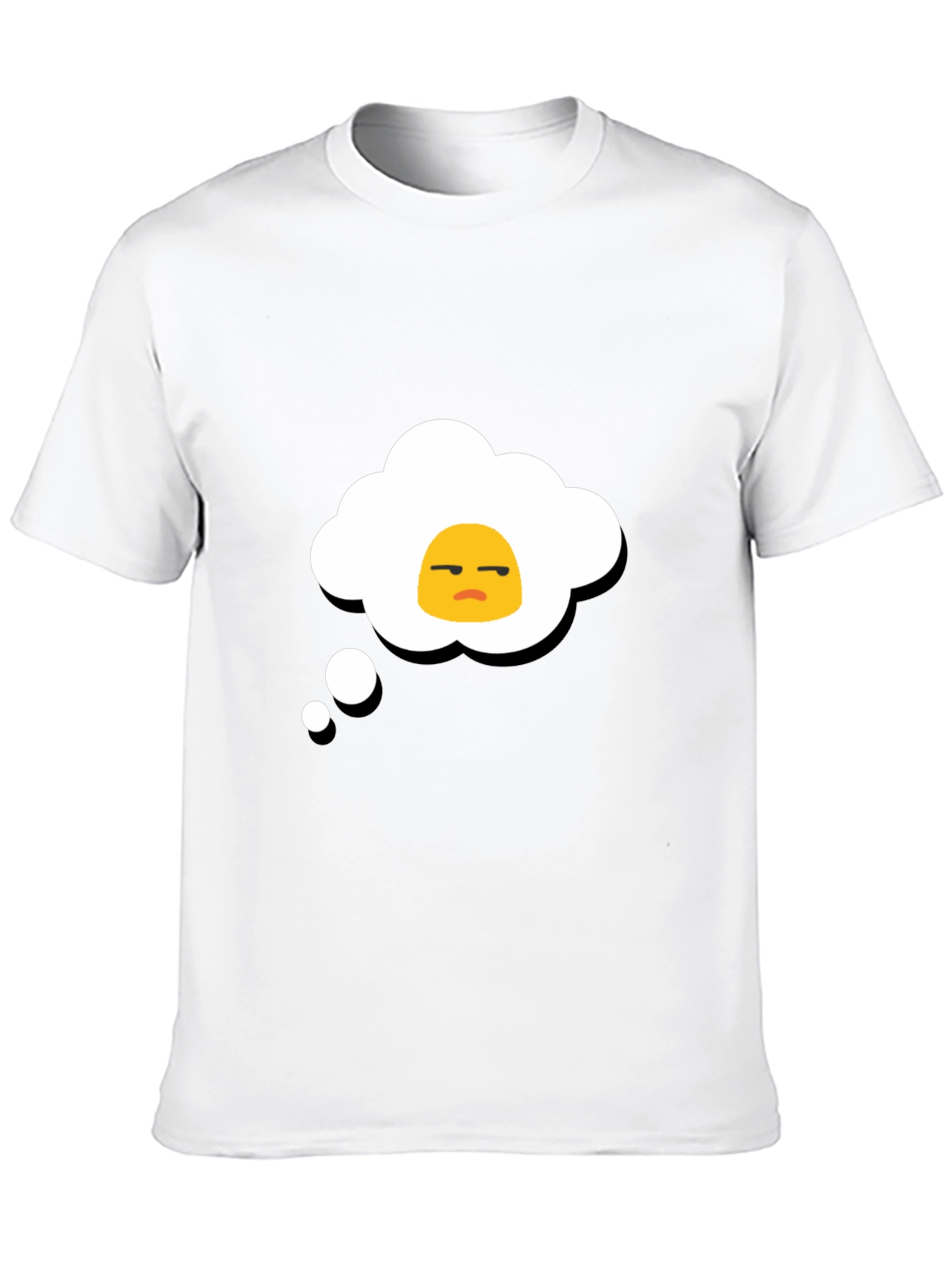 Grumpy Egg Thought Bubble Graphic Tee