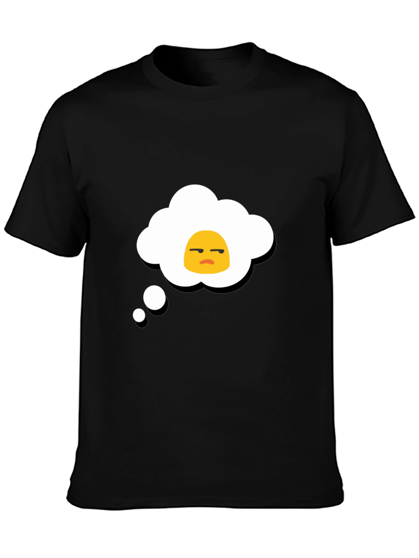 Grumpy Egg Thought Bubble Graphic Tee