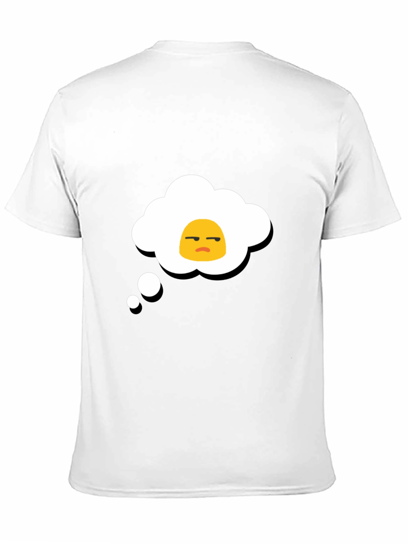 Grumpy Egg Thought Bubble Graphic Tee
