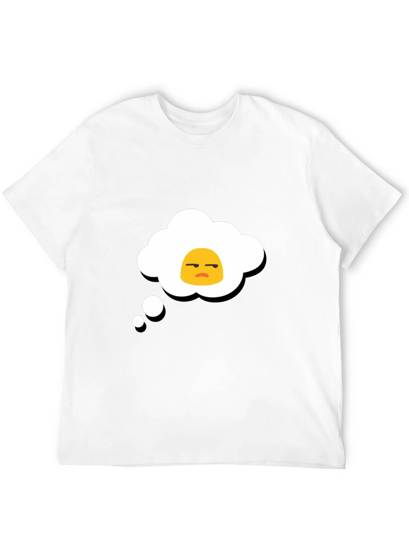 Grumpy Egg Thought Bubble Graphic Tee