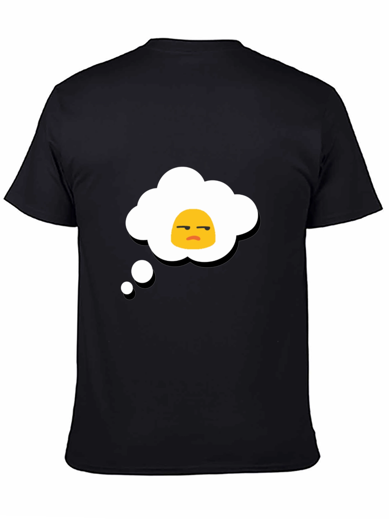 Grumpy Egg Thought Bubble Graphic Tee