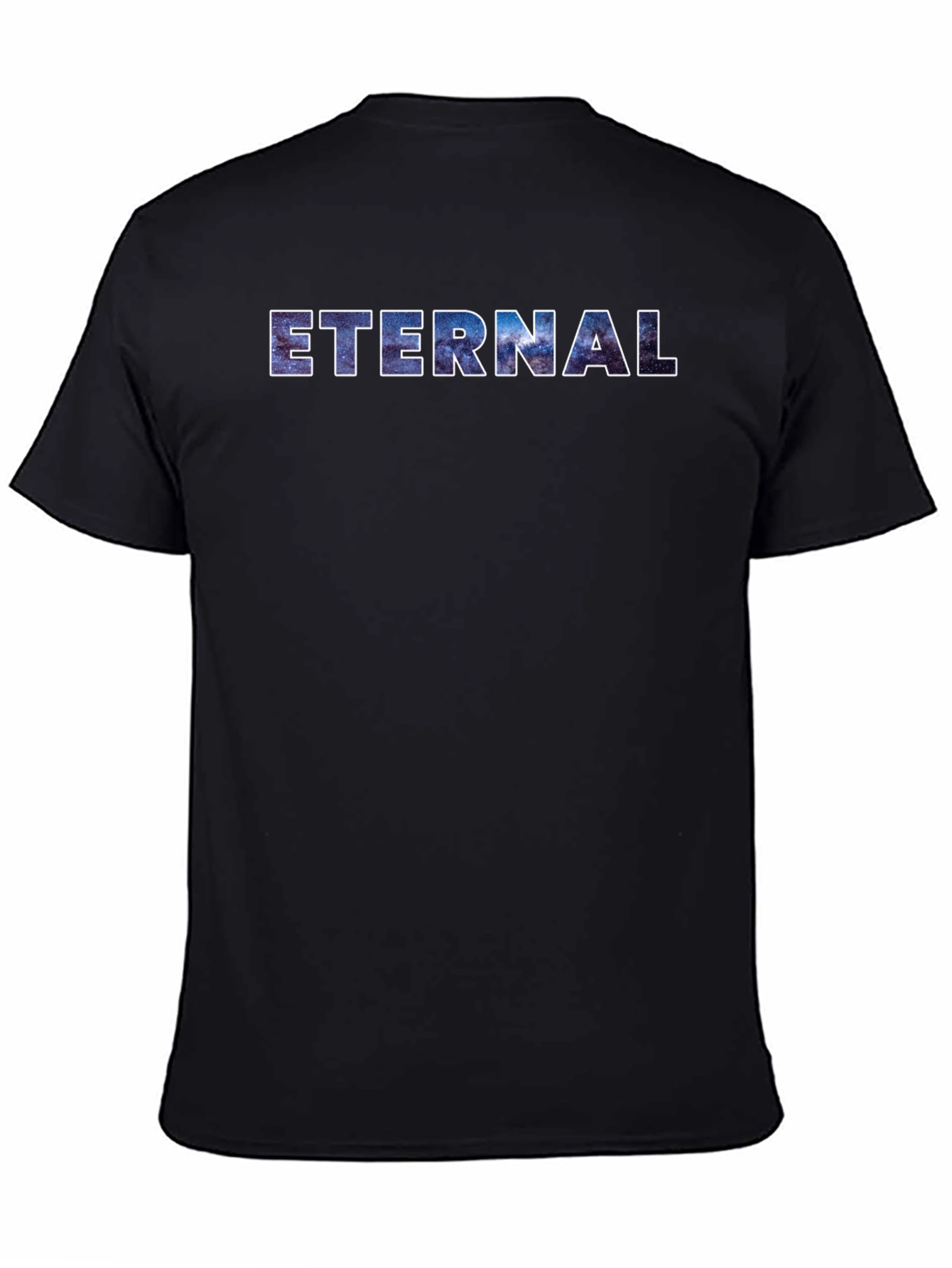 Eternal Galaxy Graphic Black T-Shirt