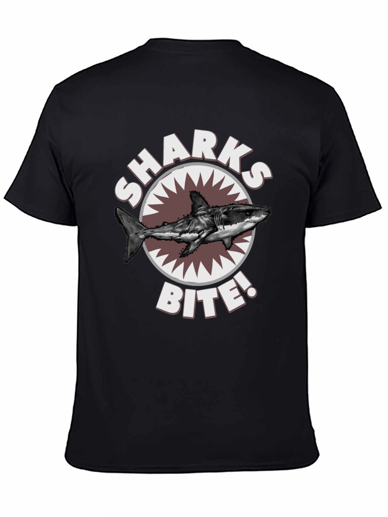 Sharks Bite T-Shirt - Great White Shark Graphic Tee