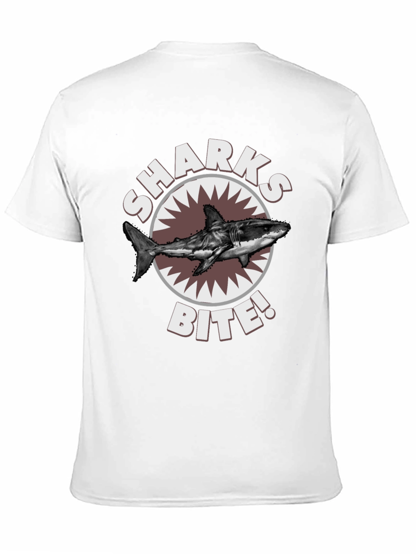 Sharks Bite T-Shirt - Great White Shark Graphic Tee
