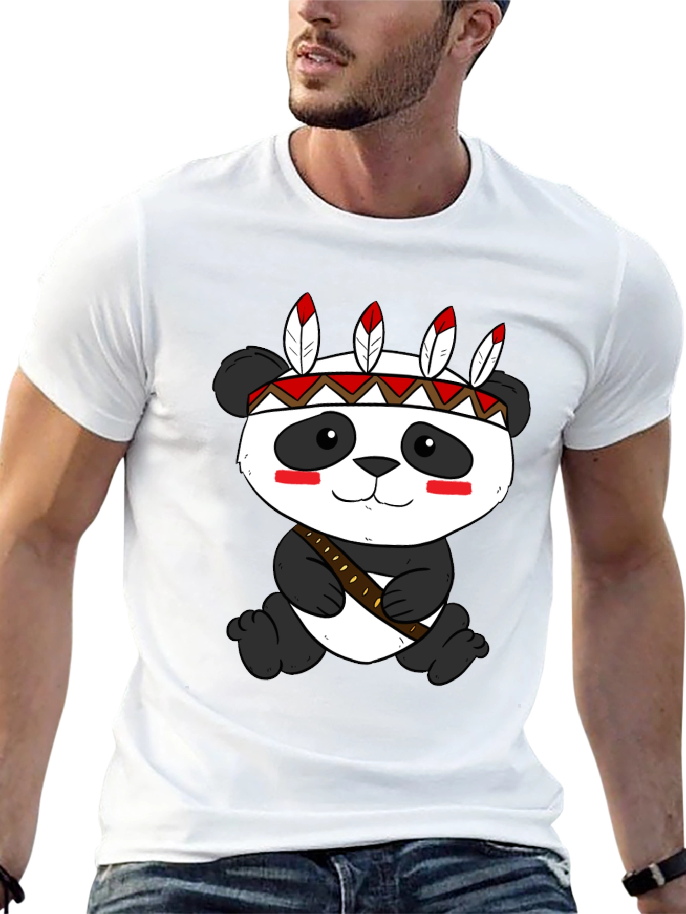 Panda Tee: Native American Style