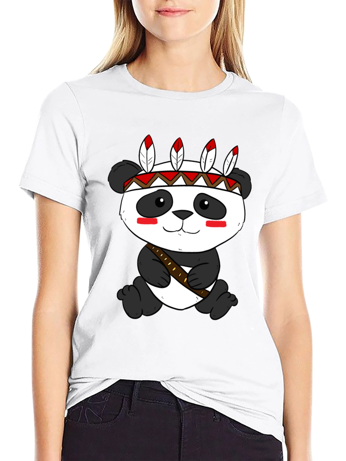 Panda Tee: Native American Style