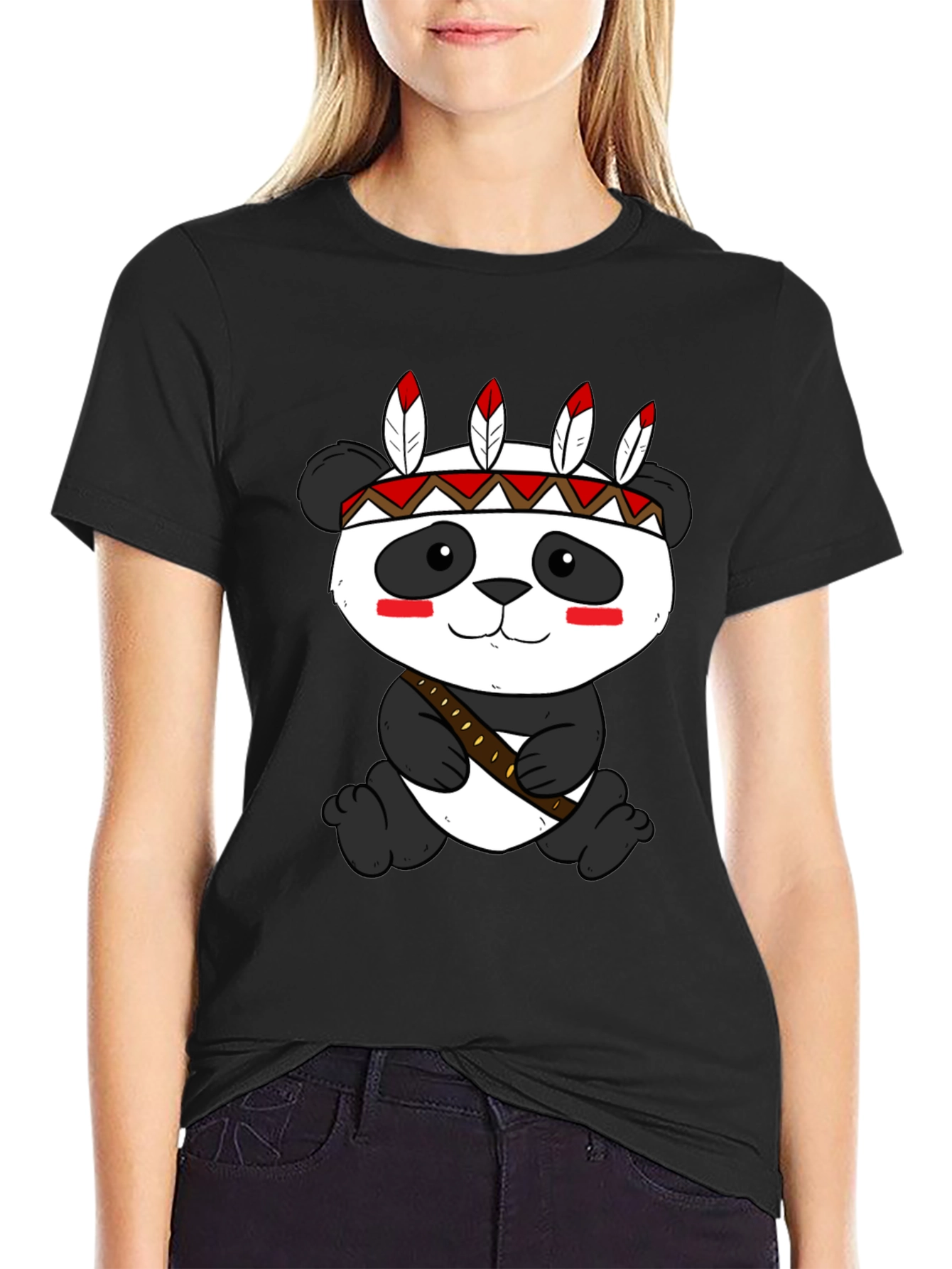 Panda Tee: Native American Style
