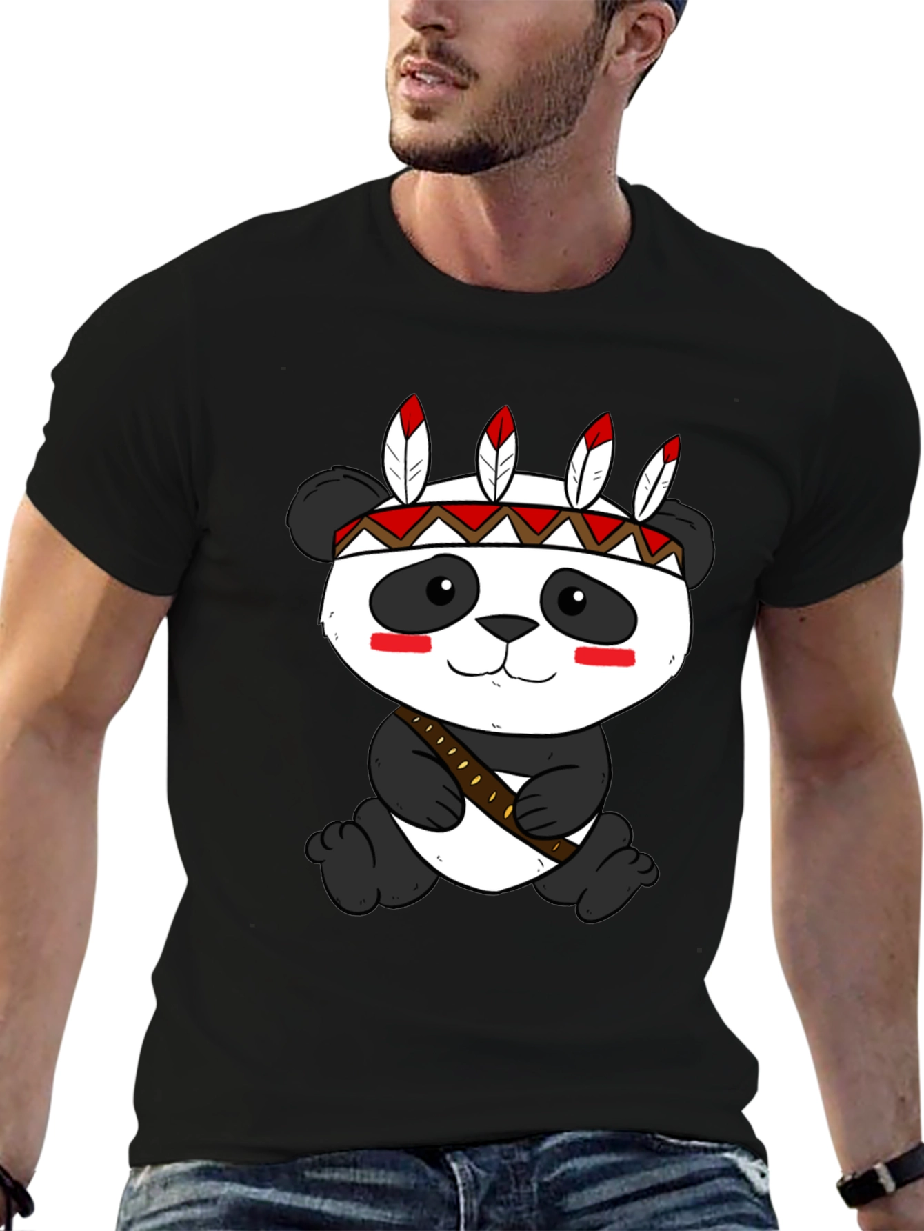 Panda Tee: Native American Style