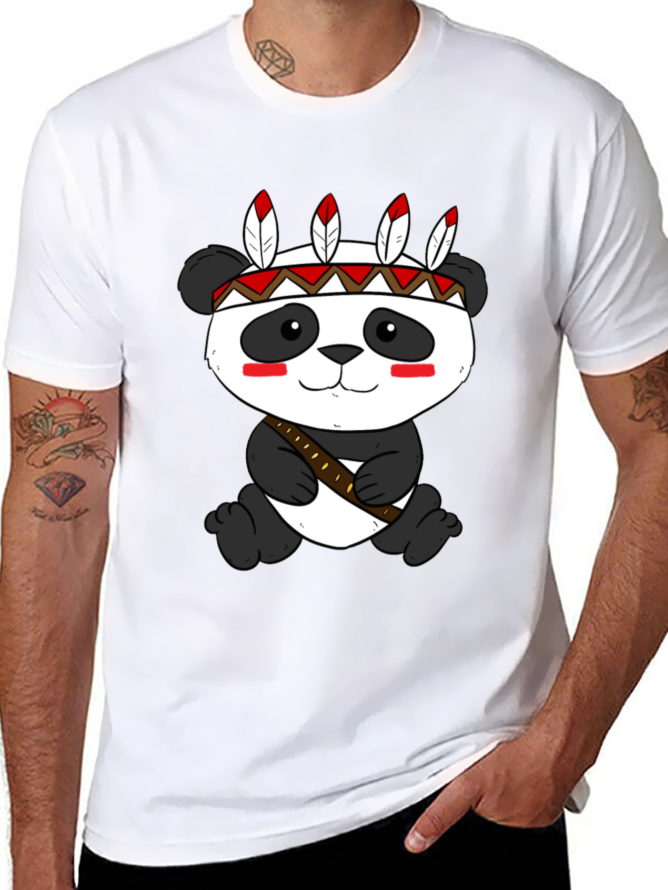 Panda Tee: Native American Style