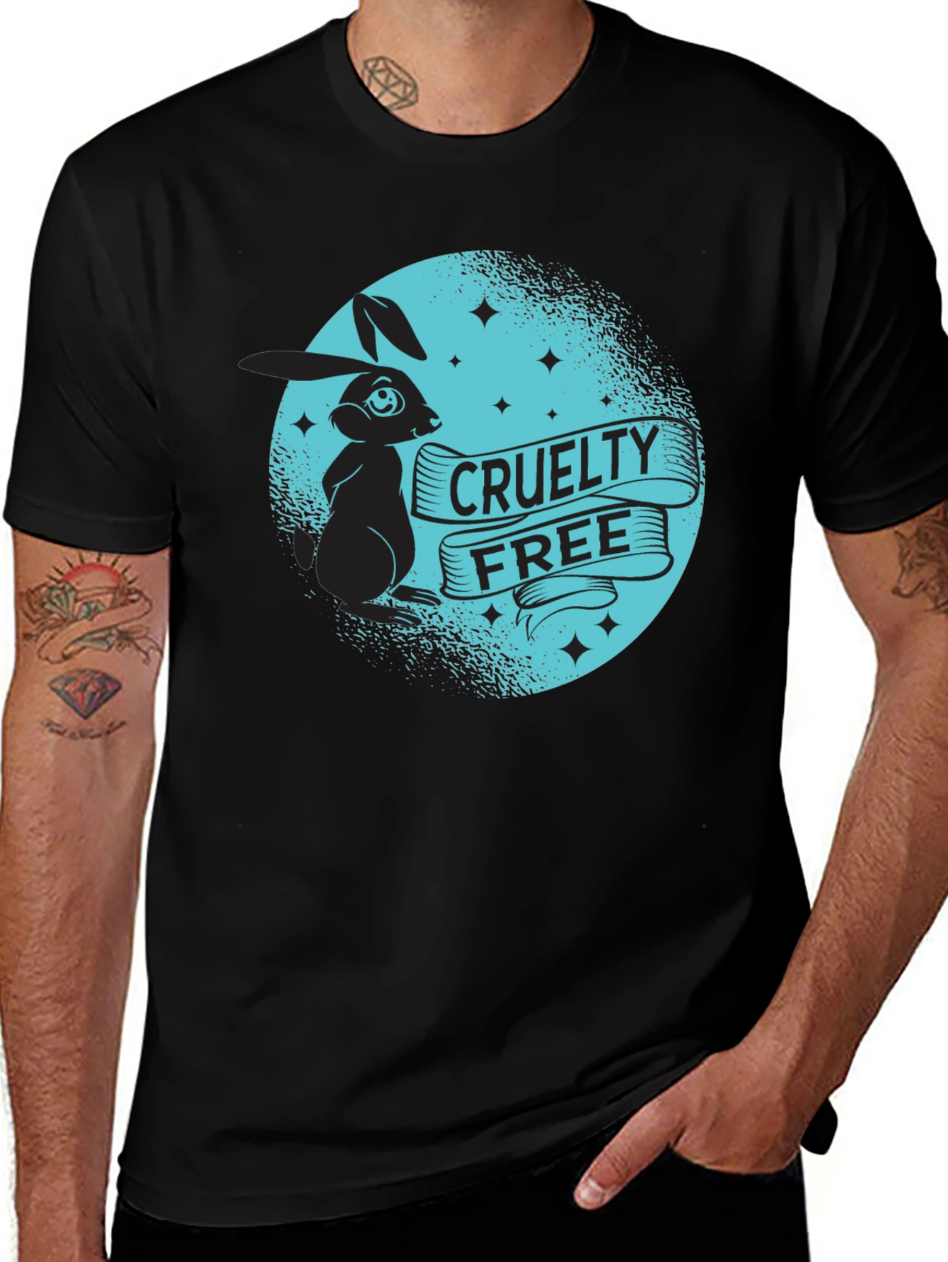 Cruelty-Free Bunny Graphic T-Shirt
