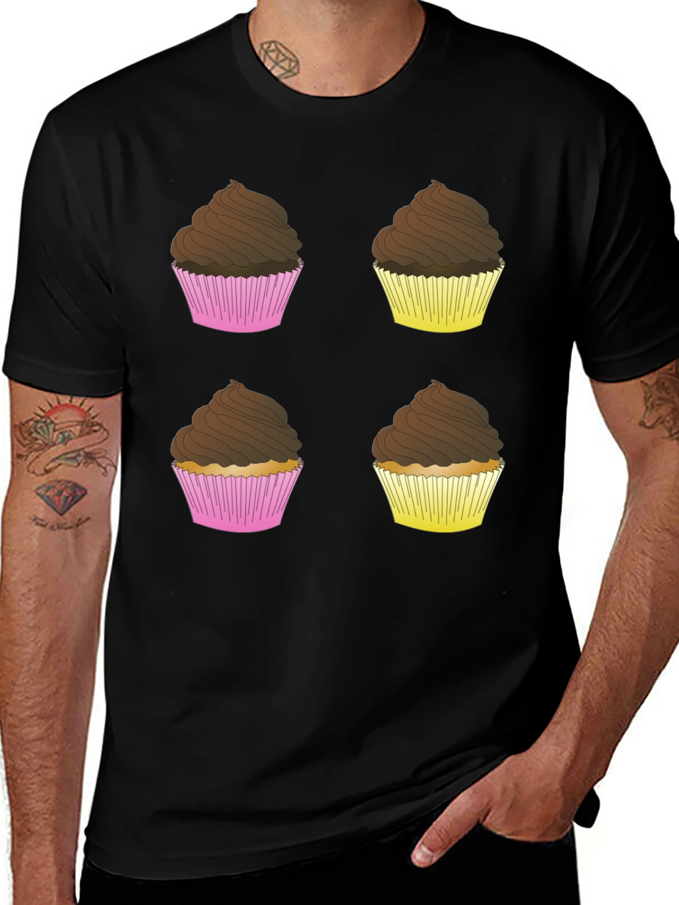 Cupcake Graphic Tee - Sweet Tooth Shirt