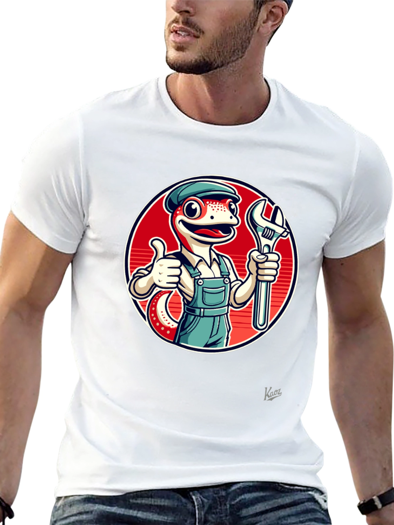 Mechanic Lizard Graphic T-Shirt