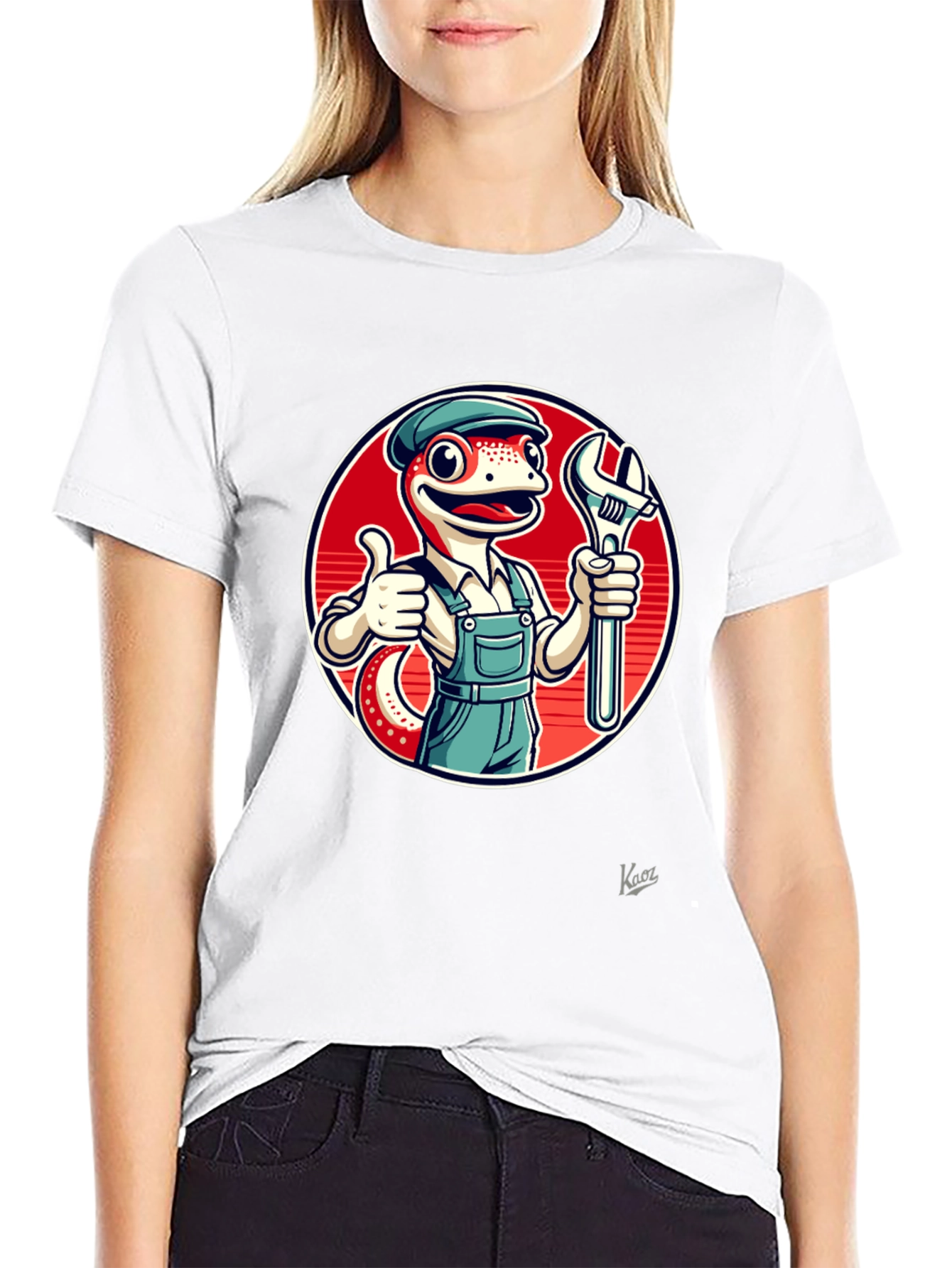 Mechanic Lizard Graphic T-Shirt