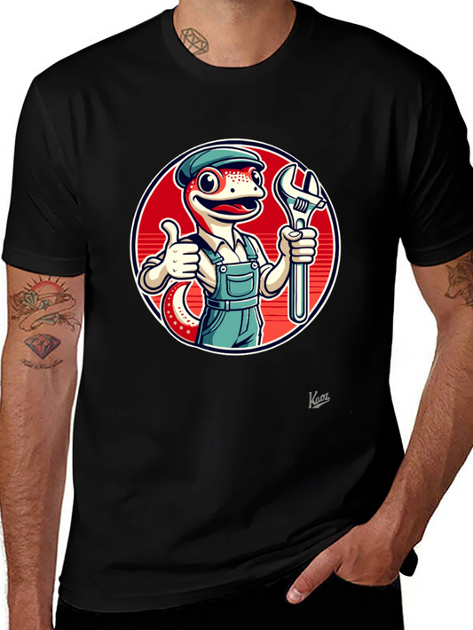 Mechanic Lizard Graphic T-Shirt