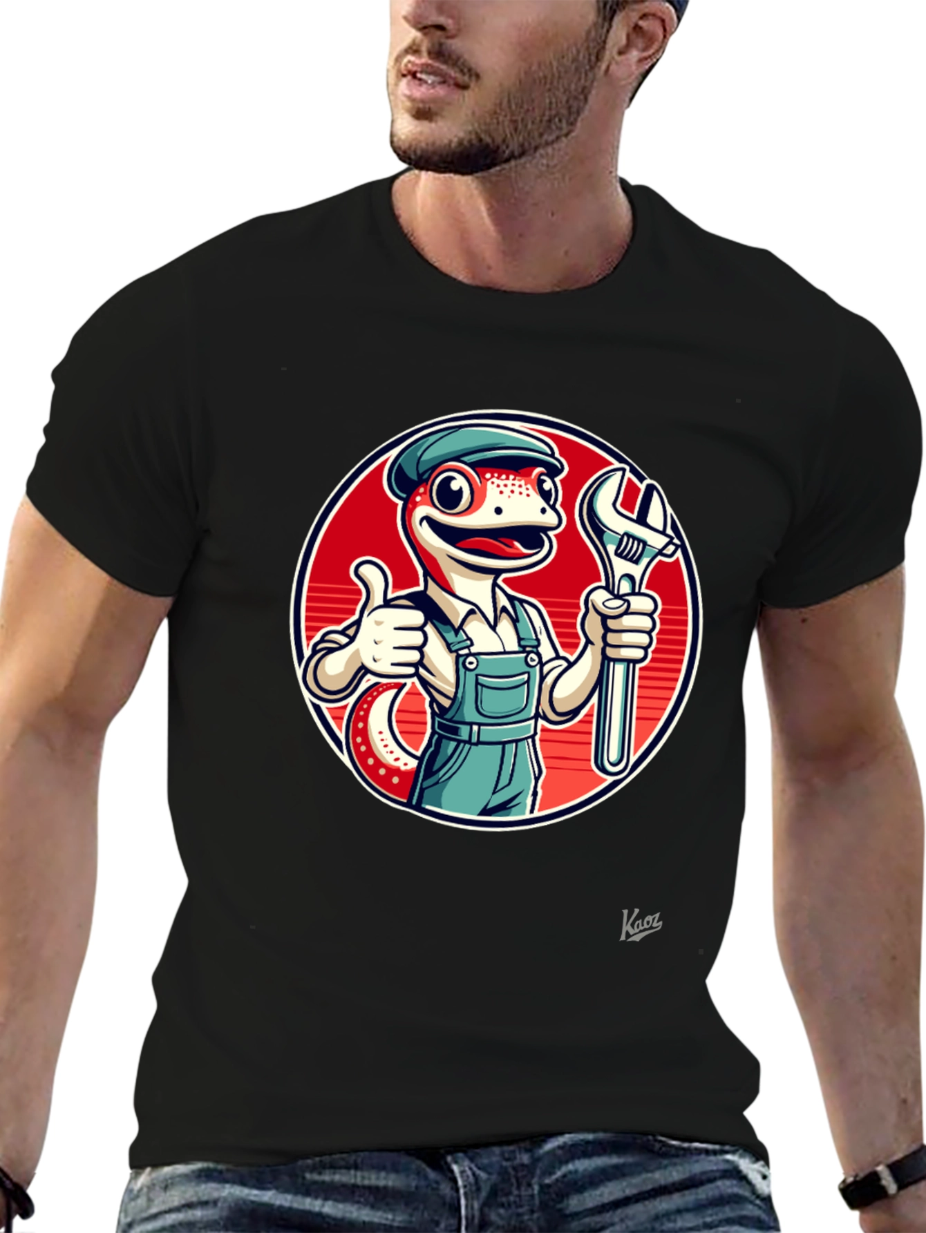 Mechanic Lizard Graphic T-Shirt