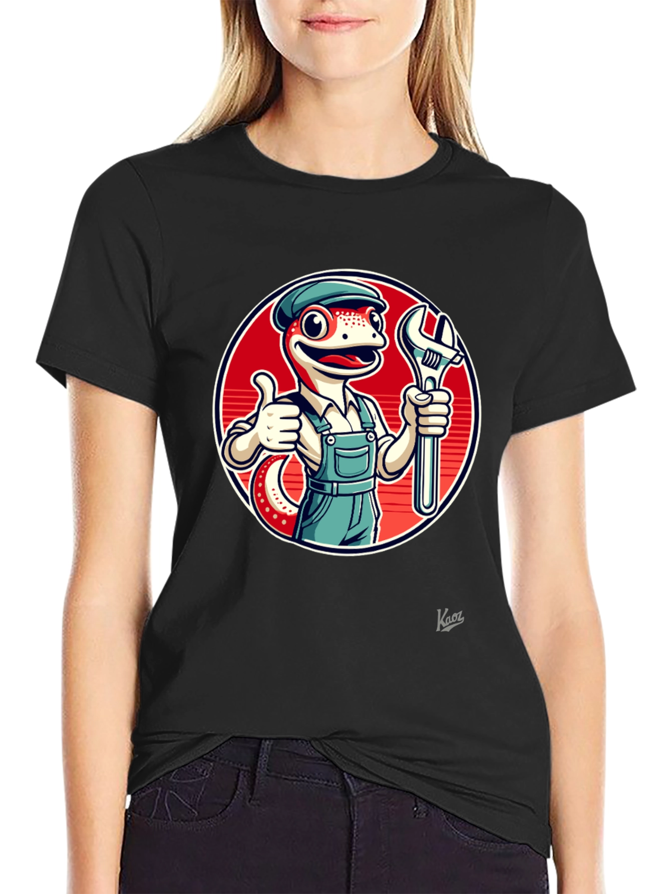 Mechanic Lizard Graphic T-Shirt