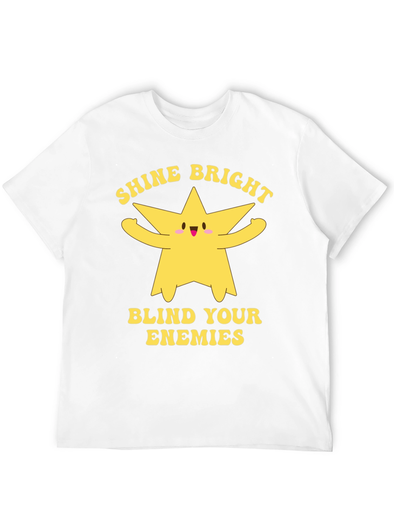 Shine Bright Star Graphic Black T-Shirt
