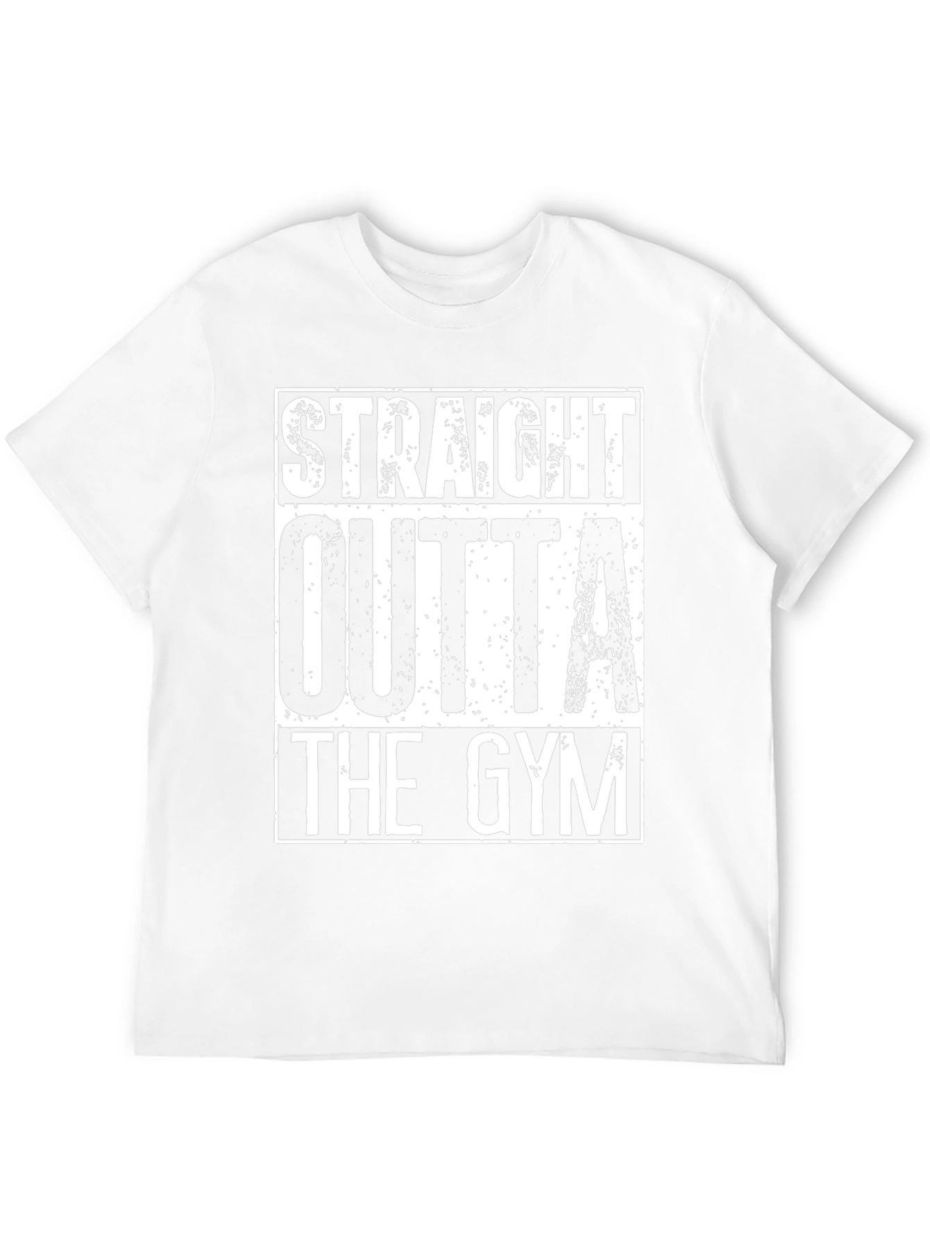 Straight Outta The Gym Black Graphic T-Shirt