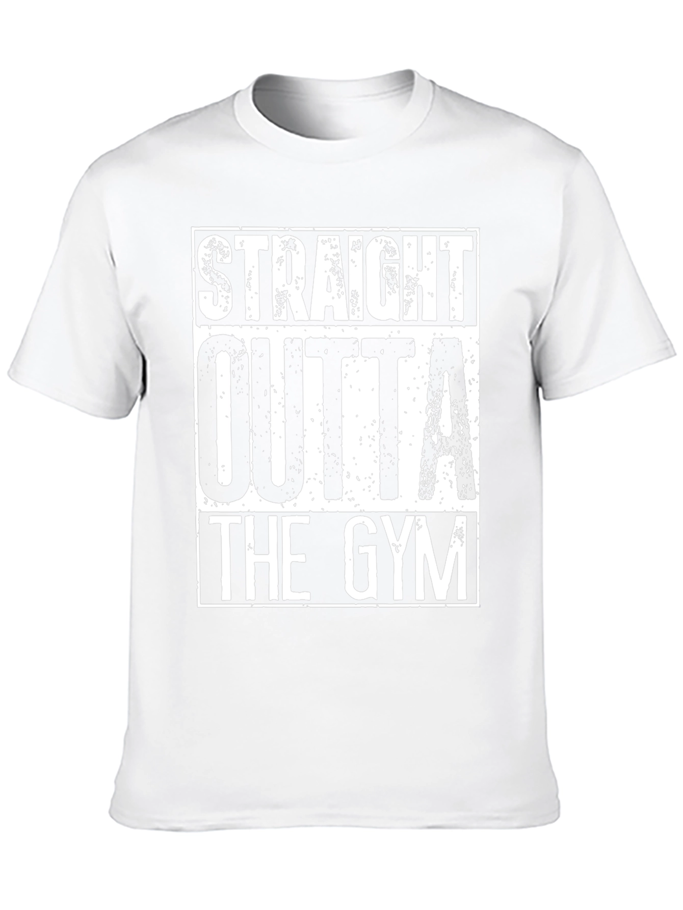 Straight Outta The Gym Black Graphic T-Shirt