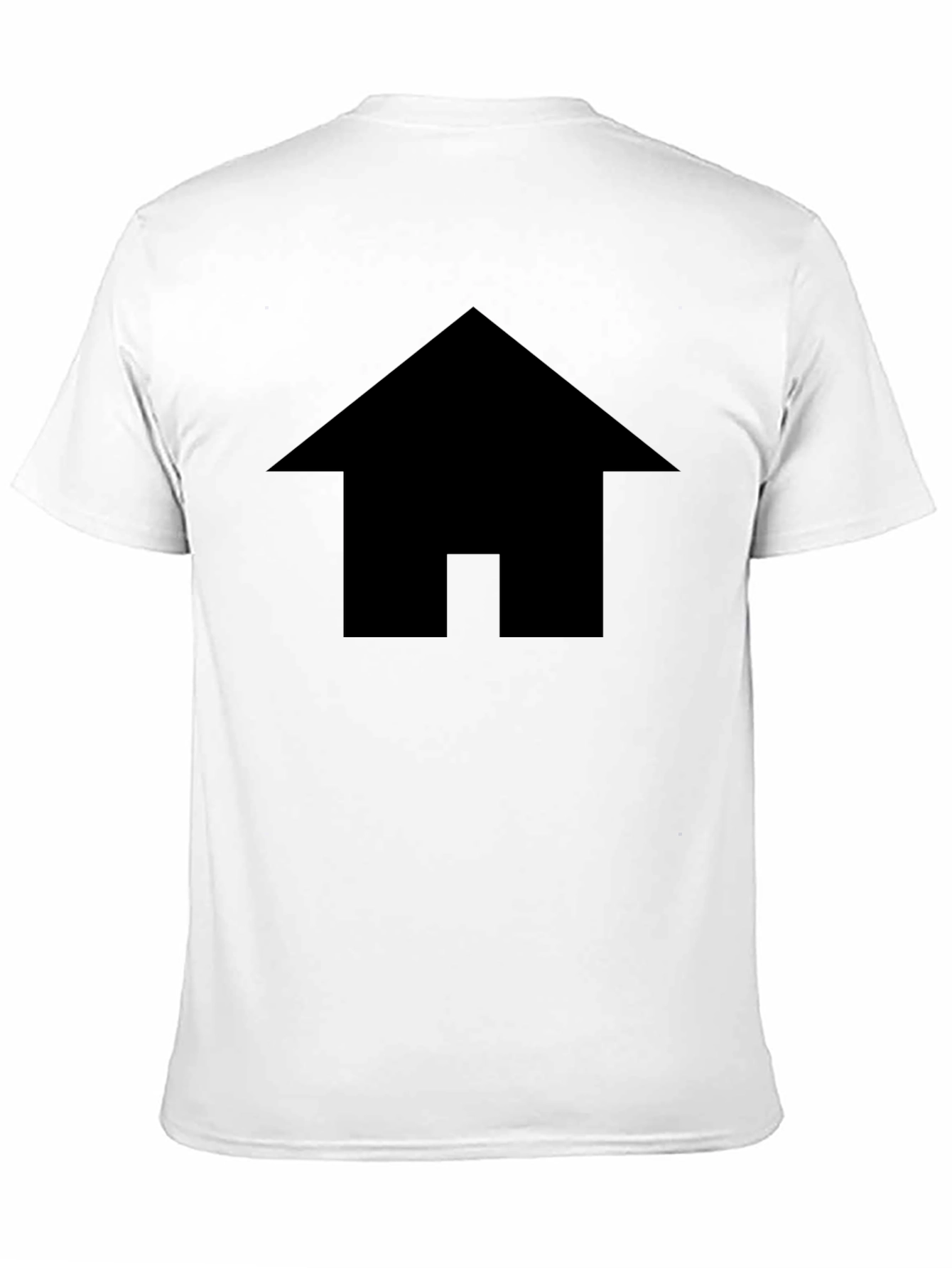Minimalist House Graphic Black T-Shirt