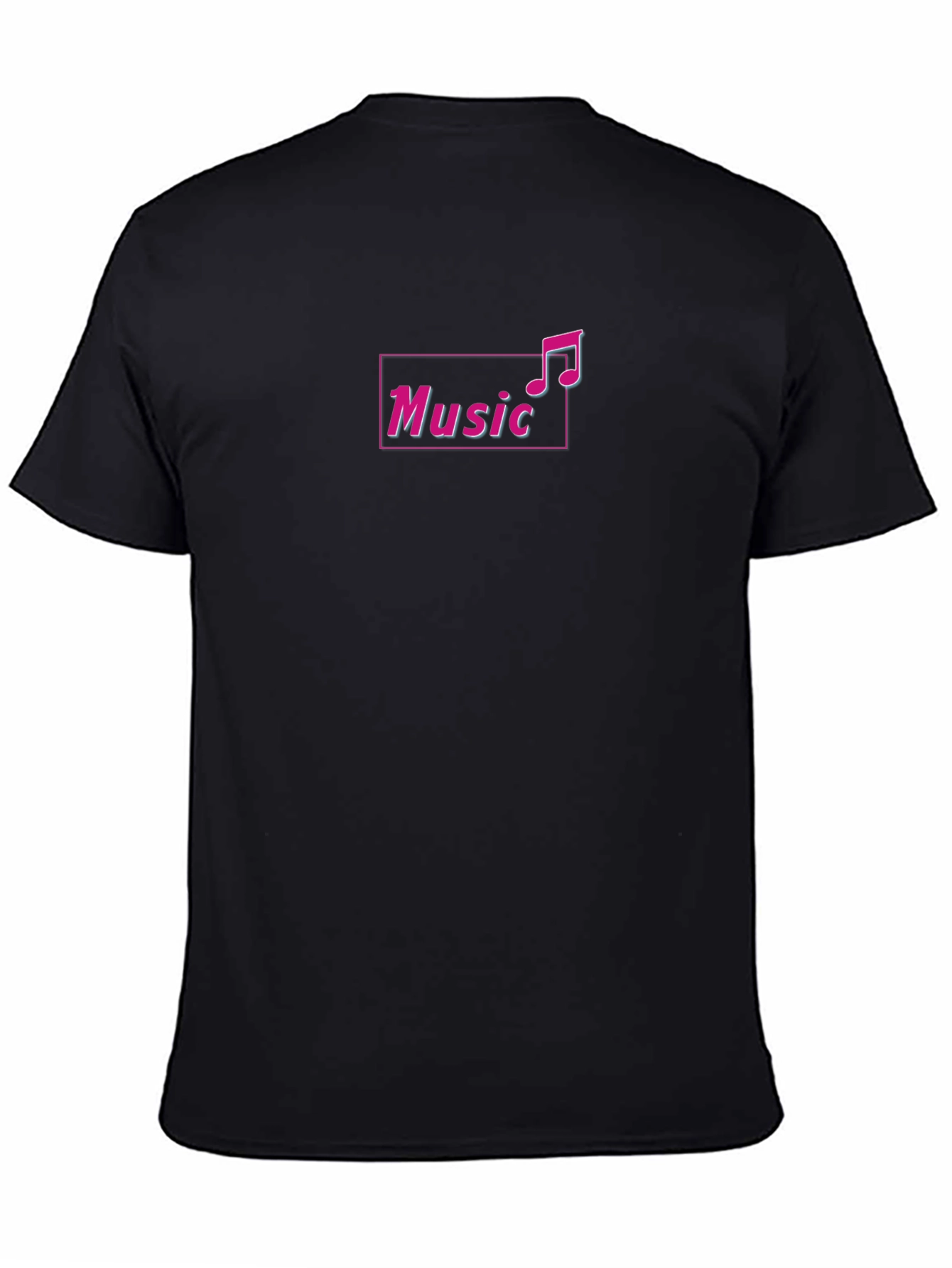Music Note Graphic Tee - Trendy Black T-Shirt