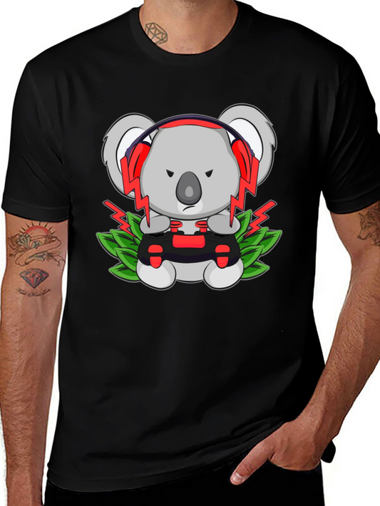 Gamer Koala T-Shirt - Controller & Headphones