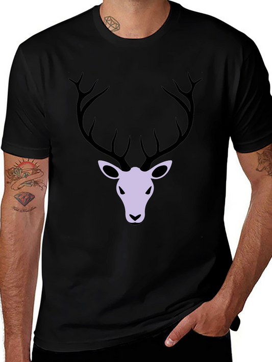 Stag Graphic Tee - Trendy Casual Wear