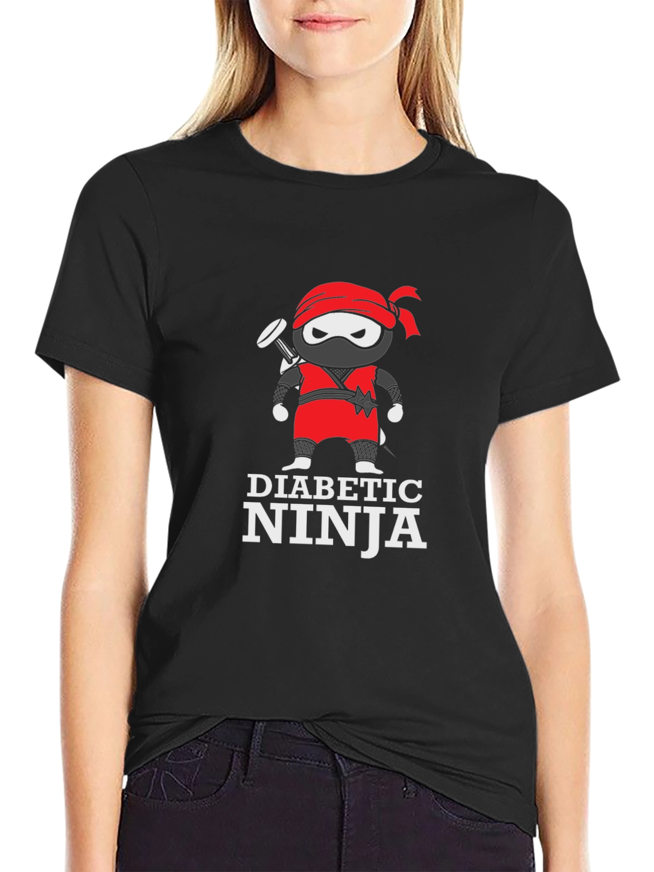 Diabetic Ninja T-Shirt - Funny Health Awareness Tee