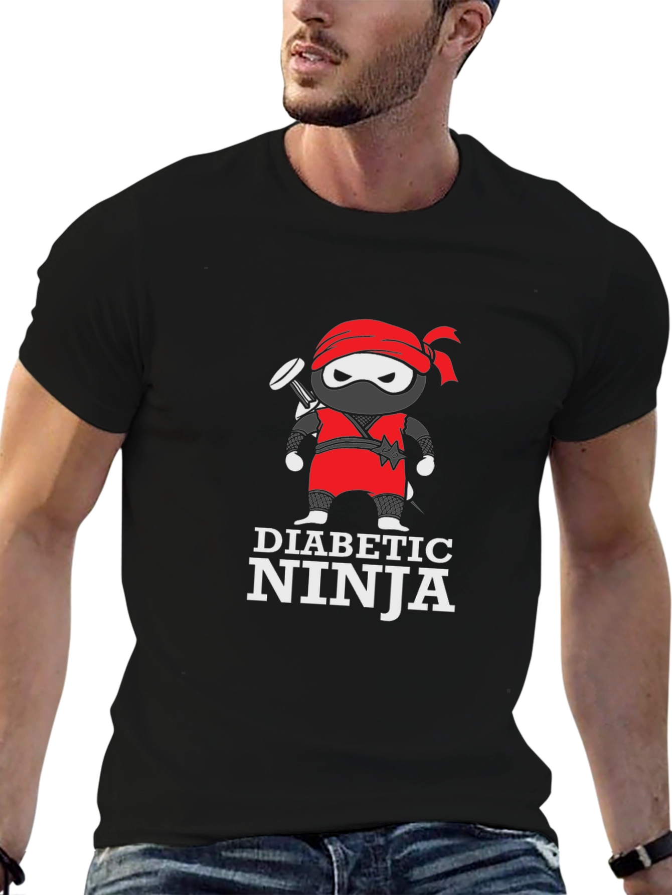 Diabetic Ninja T-Shirt - Funny Health Awareness Tee