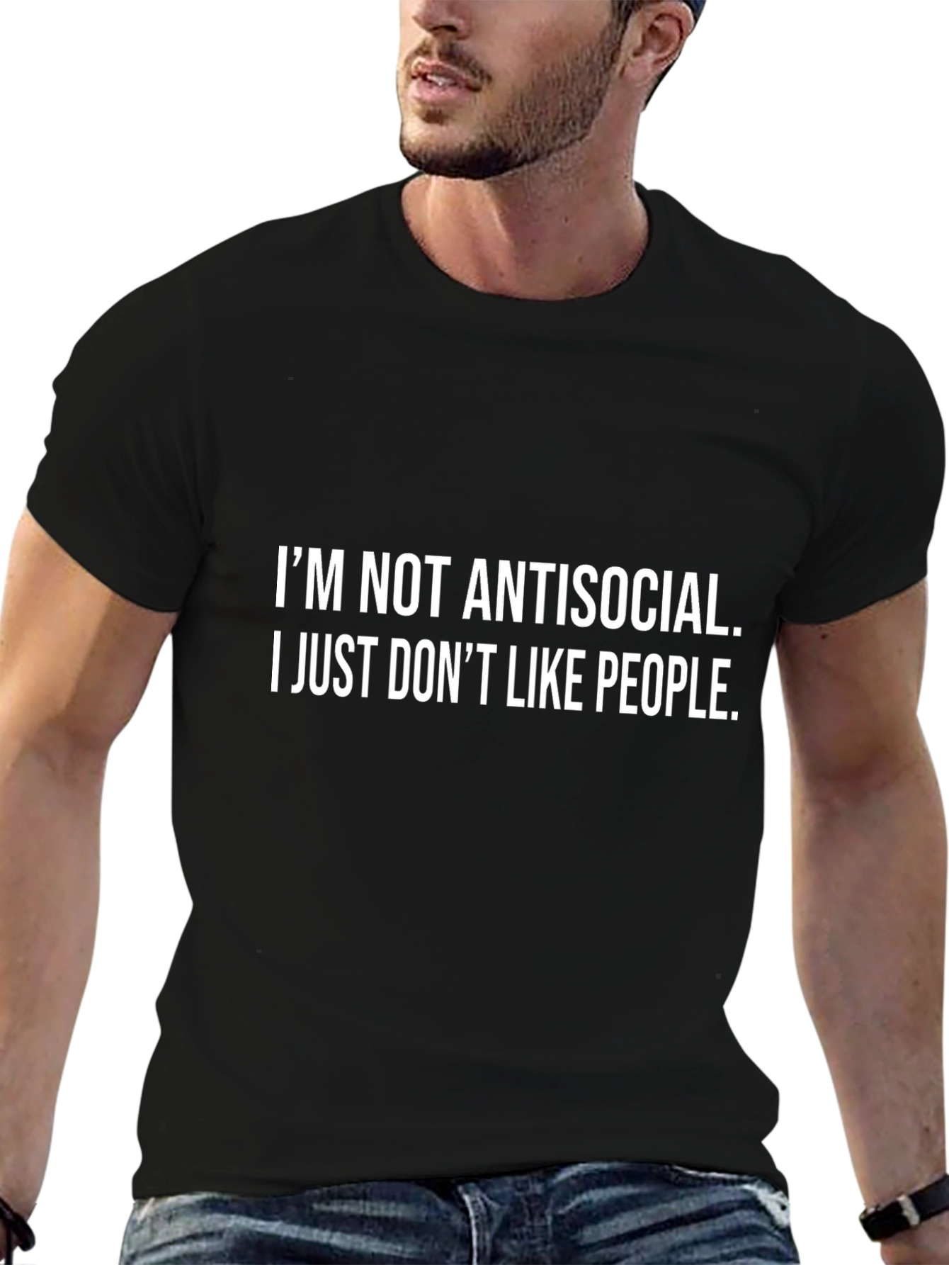 Anti-Social Humor Graphic T-Shirt