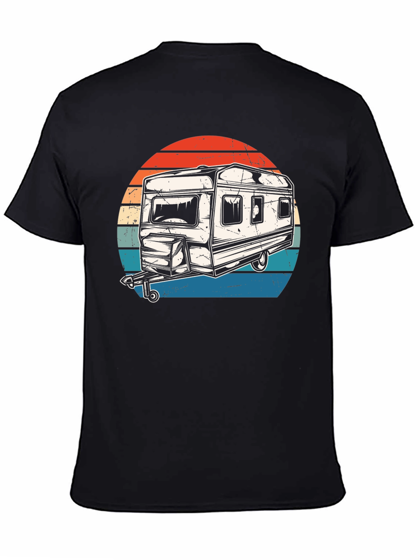 Retro Camper Graphic T-Shirt - Adventure Ready!