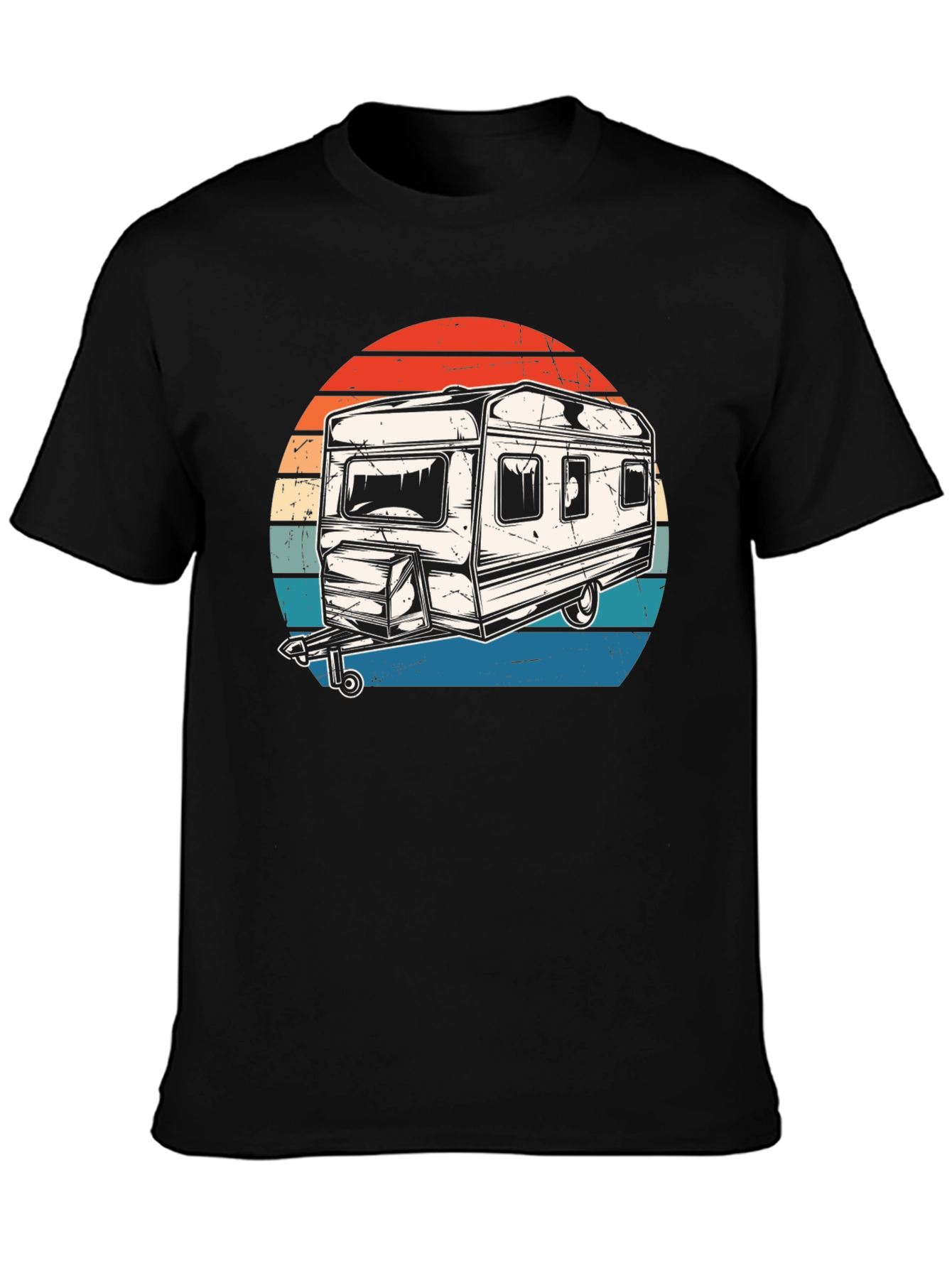 Retro Camper Graphic T-Shirt - Adventure Ready!