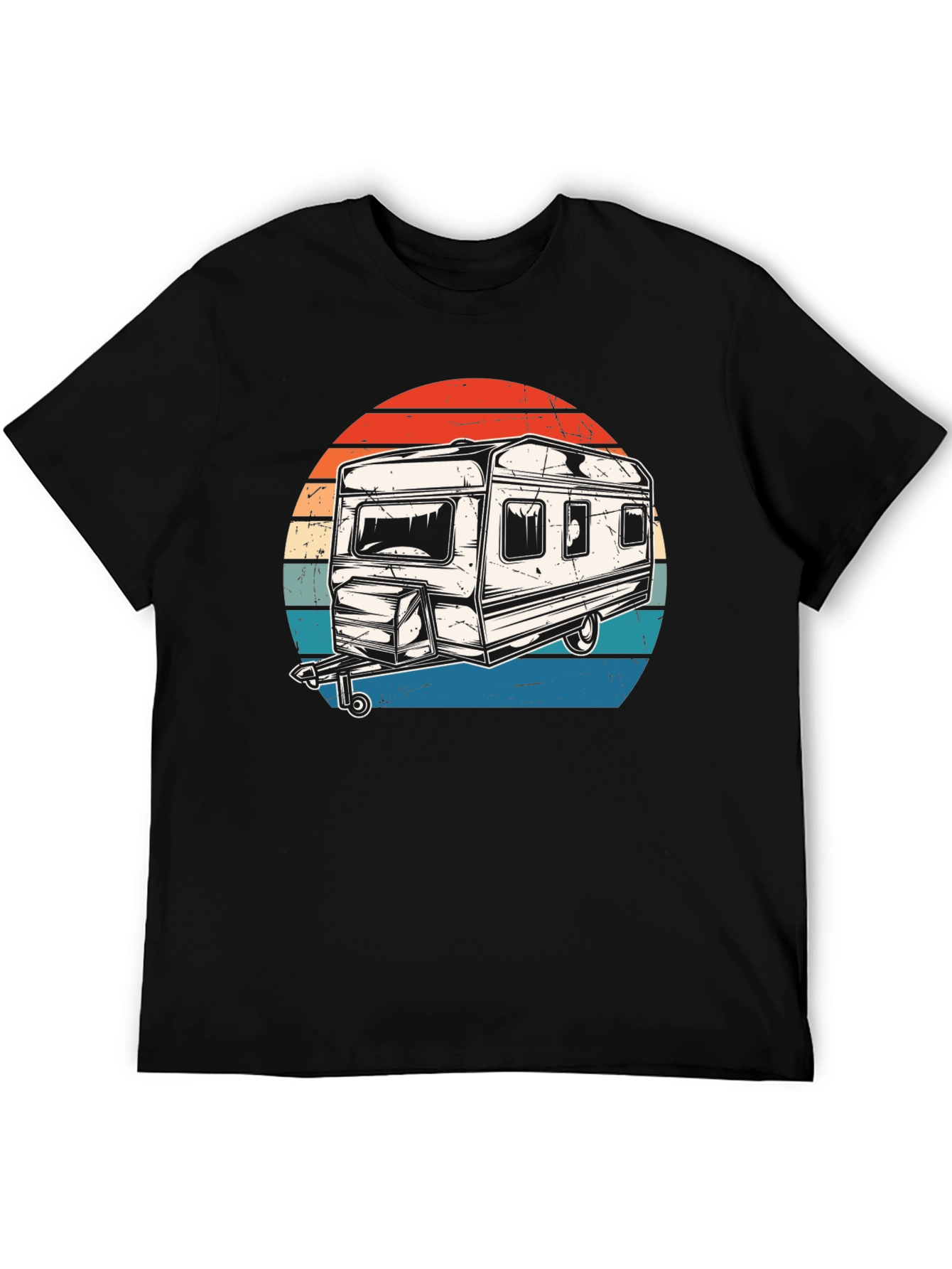 Retro Camper Graphic T-Shirt - Adventure Ready!