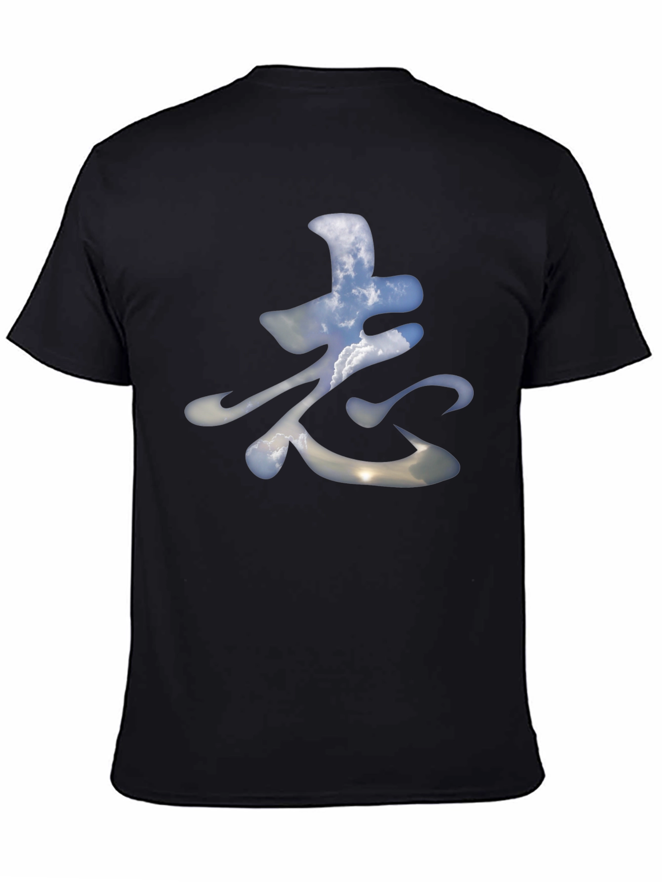 Sky Character Graphic Black T-Shirt