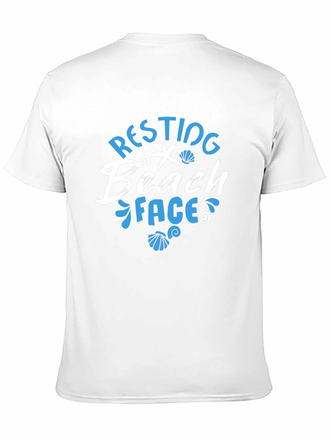 Resting Beach Face T-Shirt - Mens Black Graphic Tee