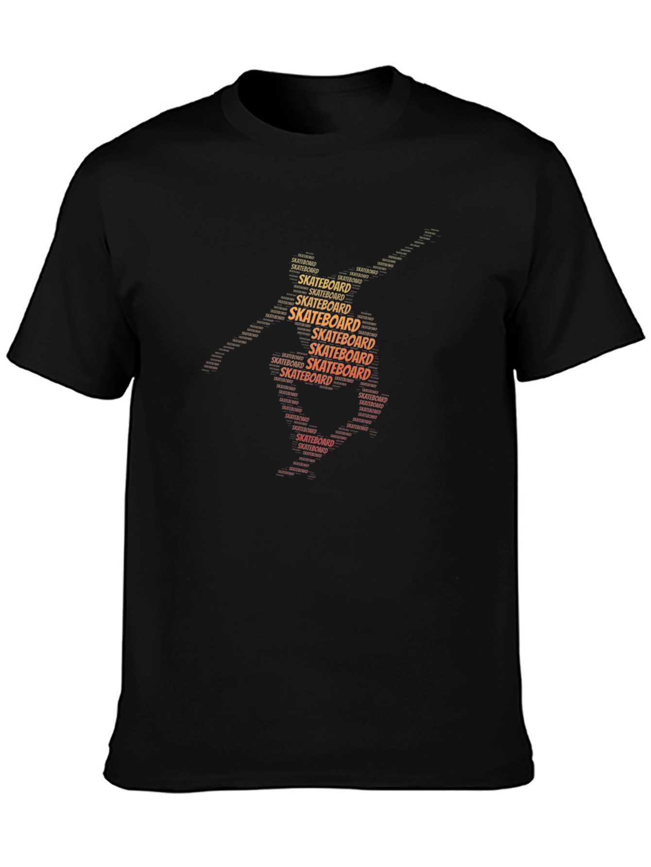 Skateboard Word Art Graphic Tee