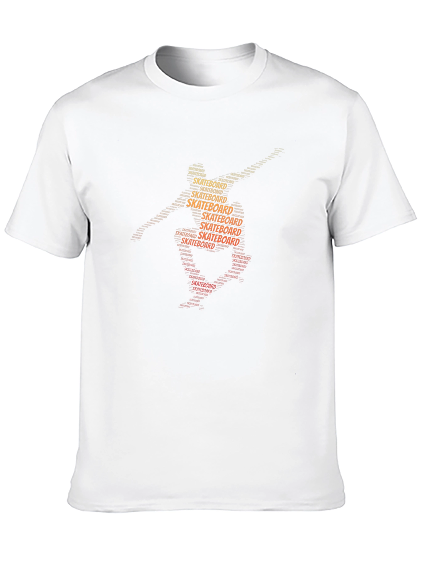 Skateboard Word Art Graphic Tee