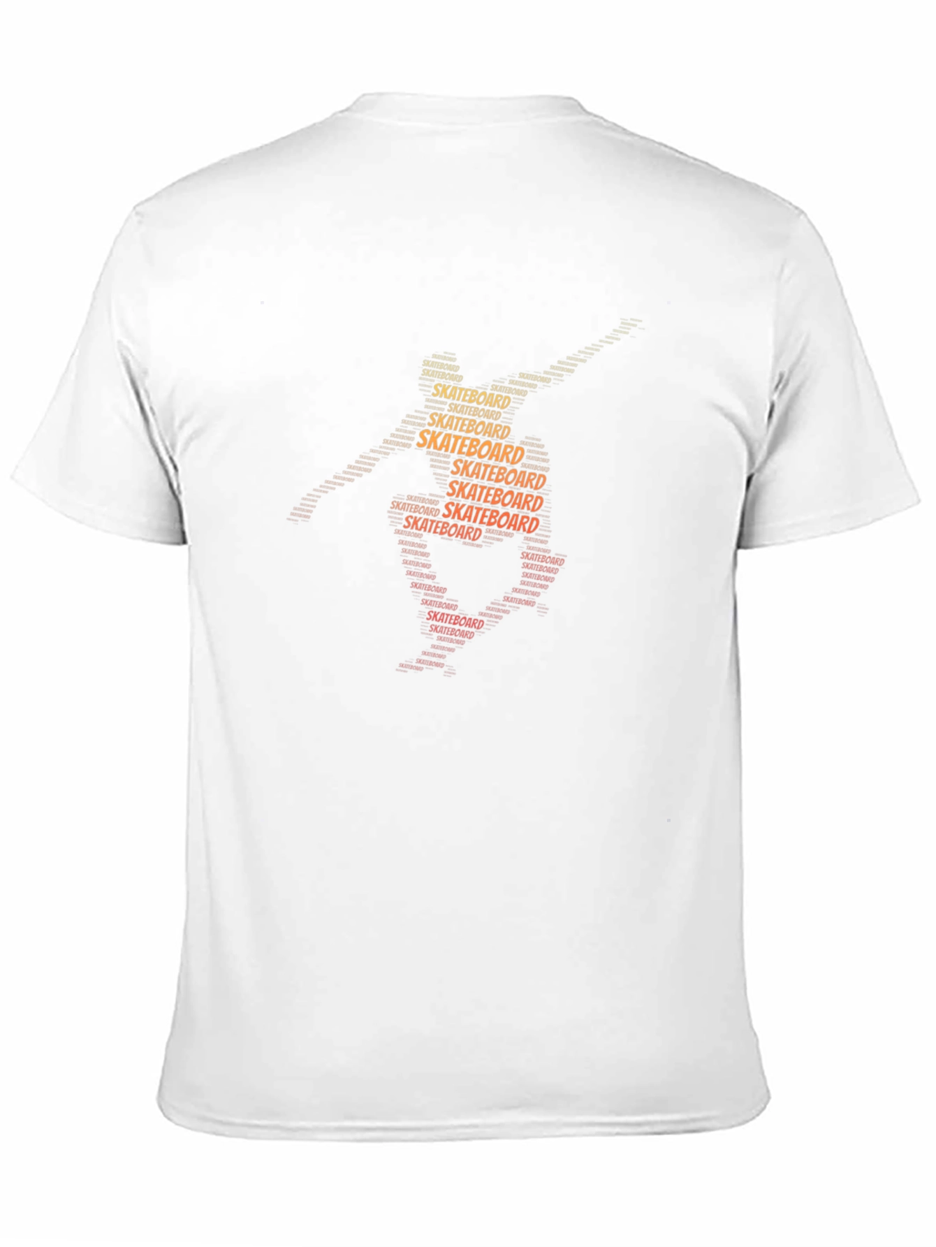 Skateboard Word Art Graphic Tee
