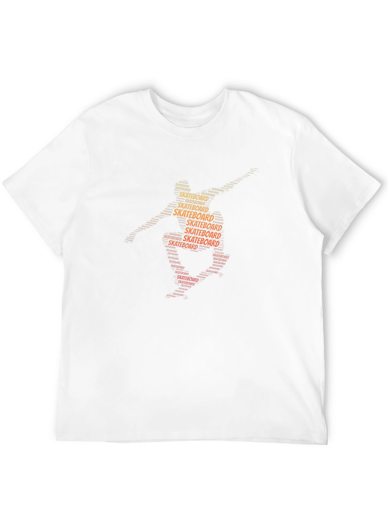 Skateboard Word Art Graphic Tee