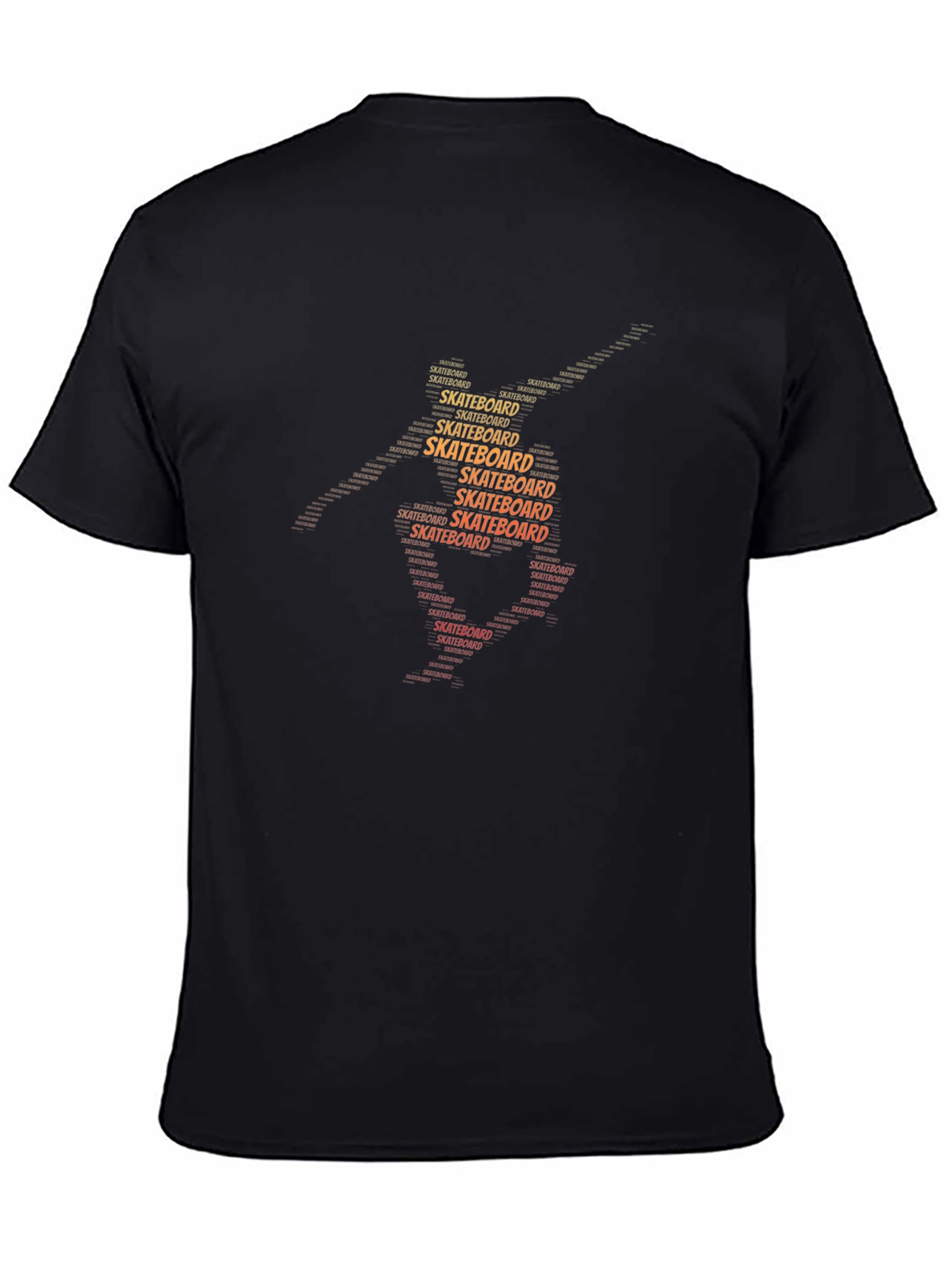 Skateboard Word Art Graphic Tee