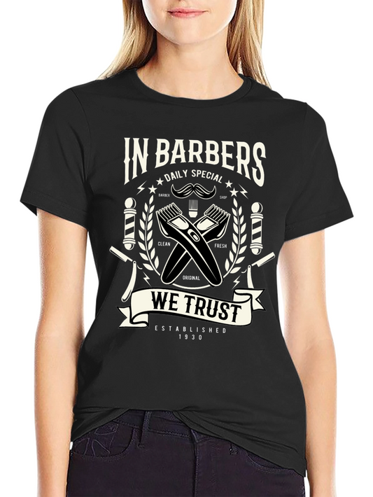 Vintage Barber Shop Graphic T-Shirt